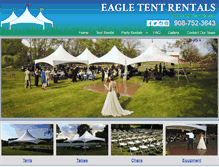Tablet Screenshot of eagletentrentals.com